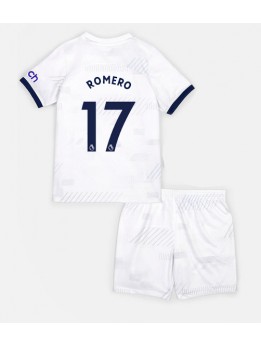 Billige Tottenham Hotspur Cristian Romero #17 Hjemmedraktsett Barn 2023-24 Kortermet (+ Korte bukser)